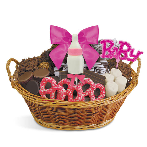 Nikki's New Arrival Baby Girl Gift Basket (Pink) | eBay